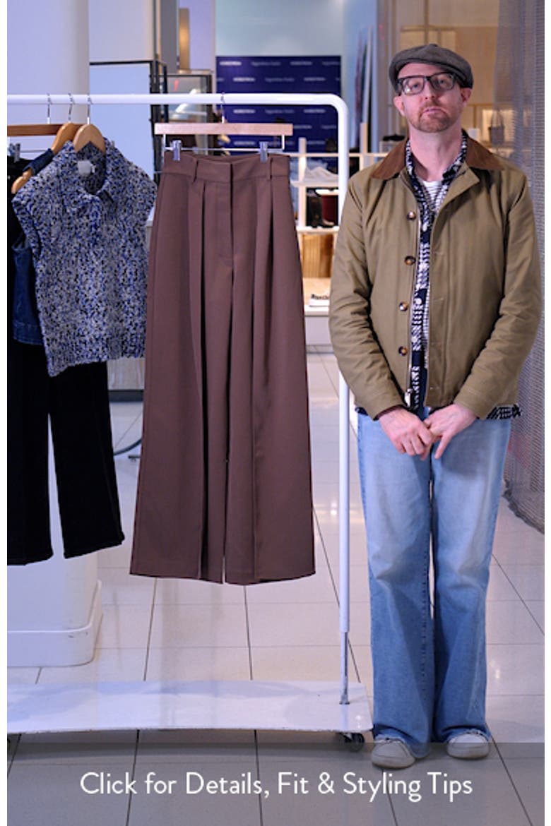 Pleated Volume Wide Leg Pants video