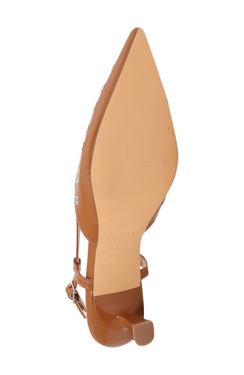 BERNESS BERNESS ADELINE GROMMET POINTED TOE SLINGBACK PUMP