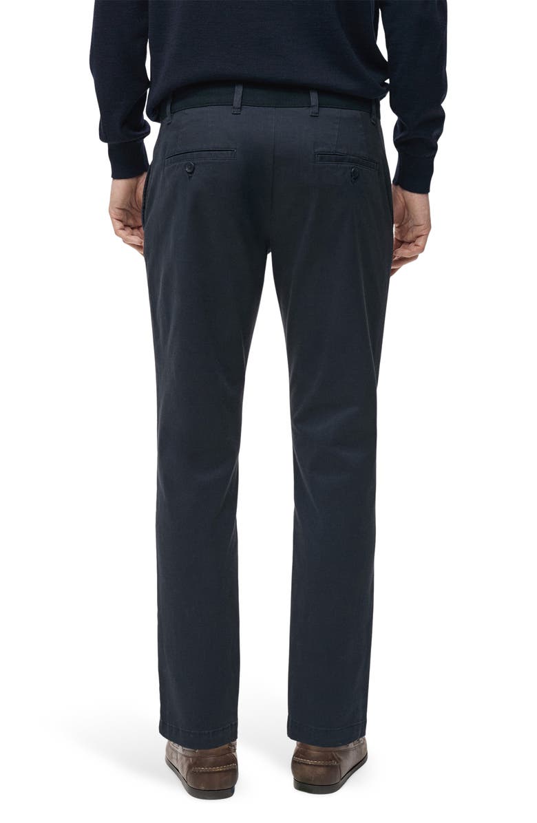 MANGO Prato Crop Tapered Stretch Cotton Chinos, Alternate, color, Dark Navy