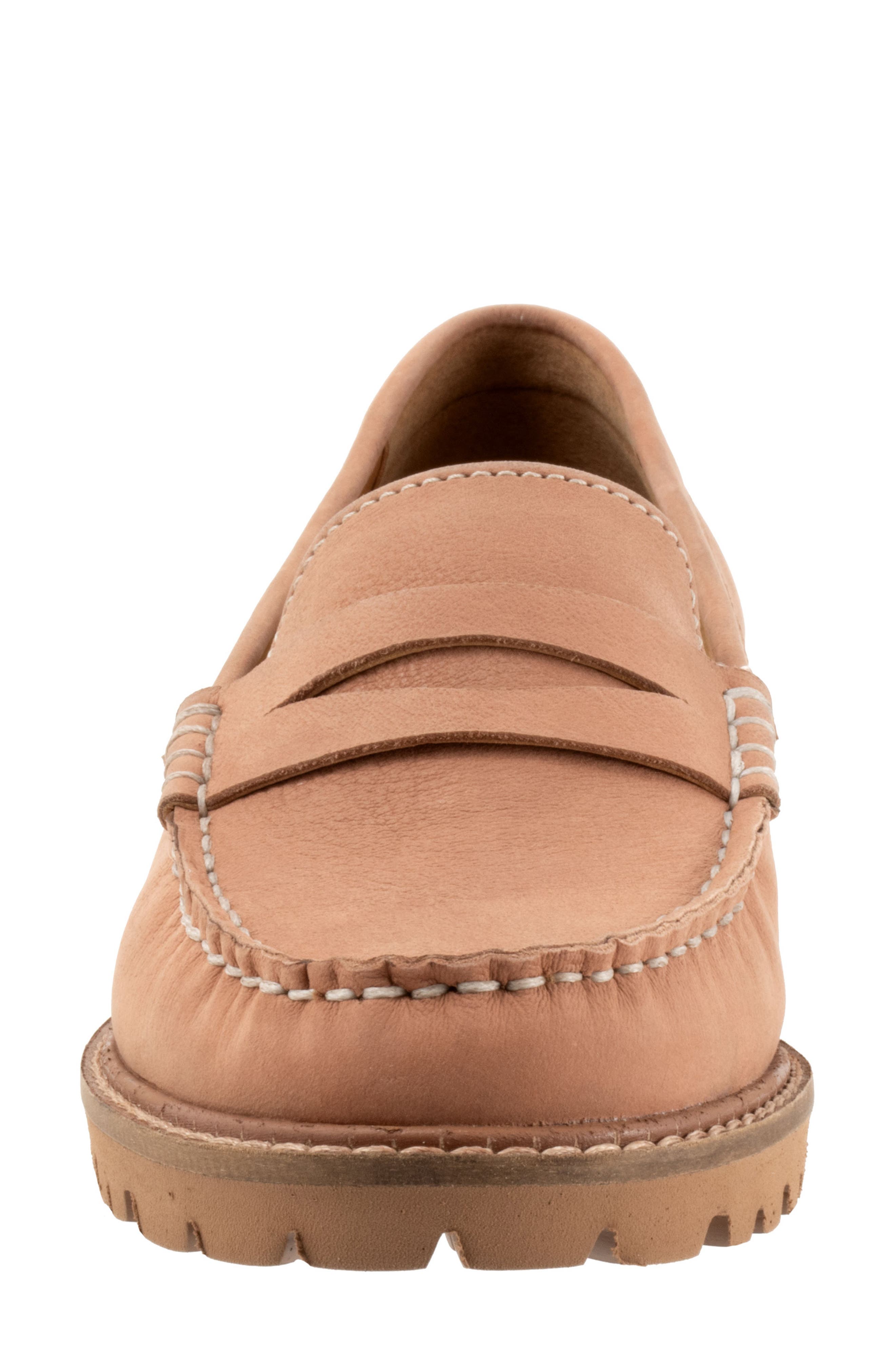 Trotters Francey Loafer, Alternate, color, Pale Pink Nubuck