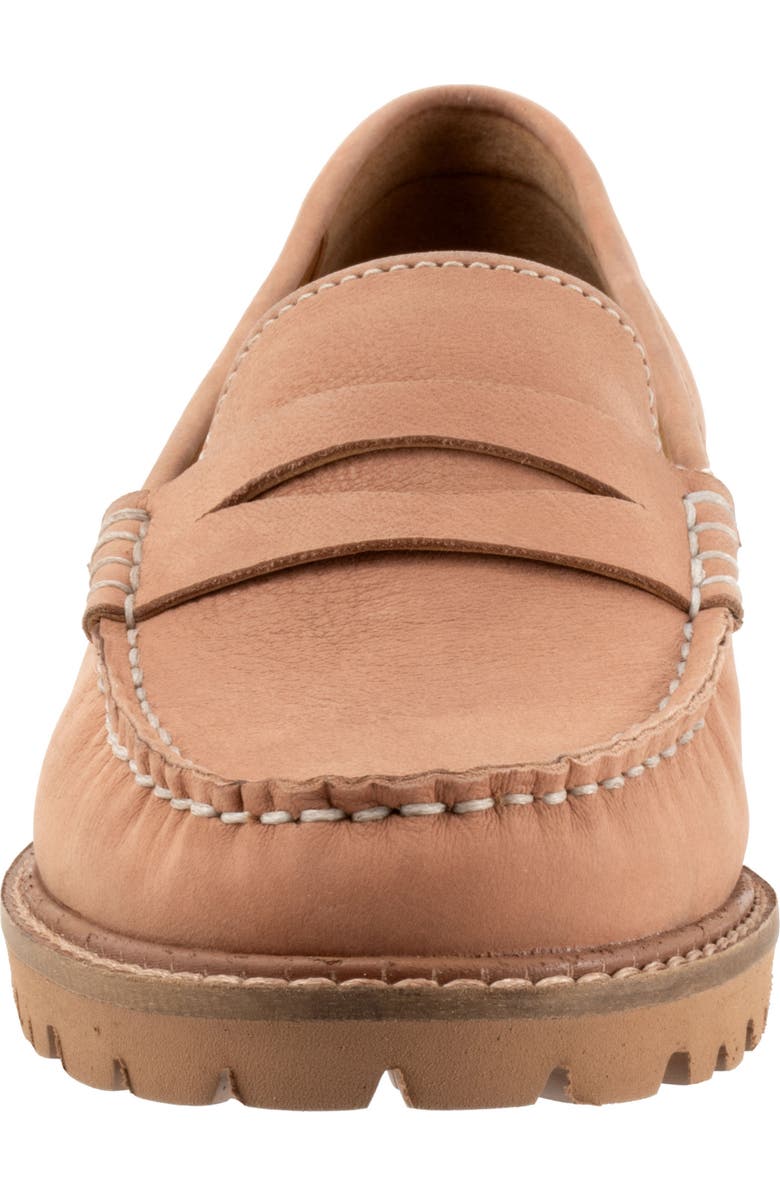 Trotters Francey Loafer, Alternate, color, Pale Pink Nubuck