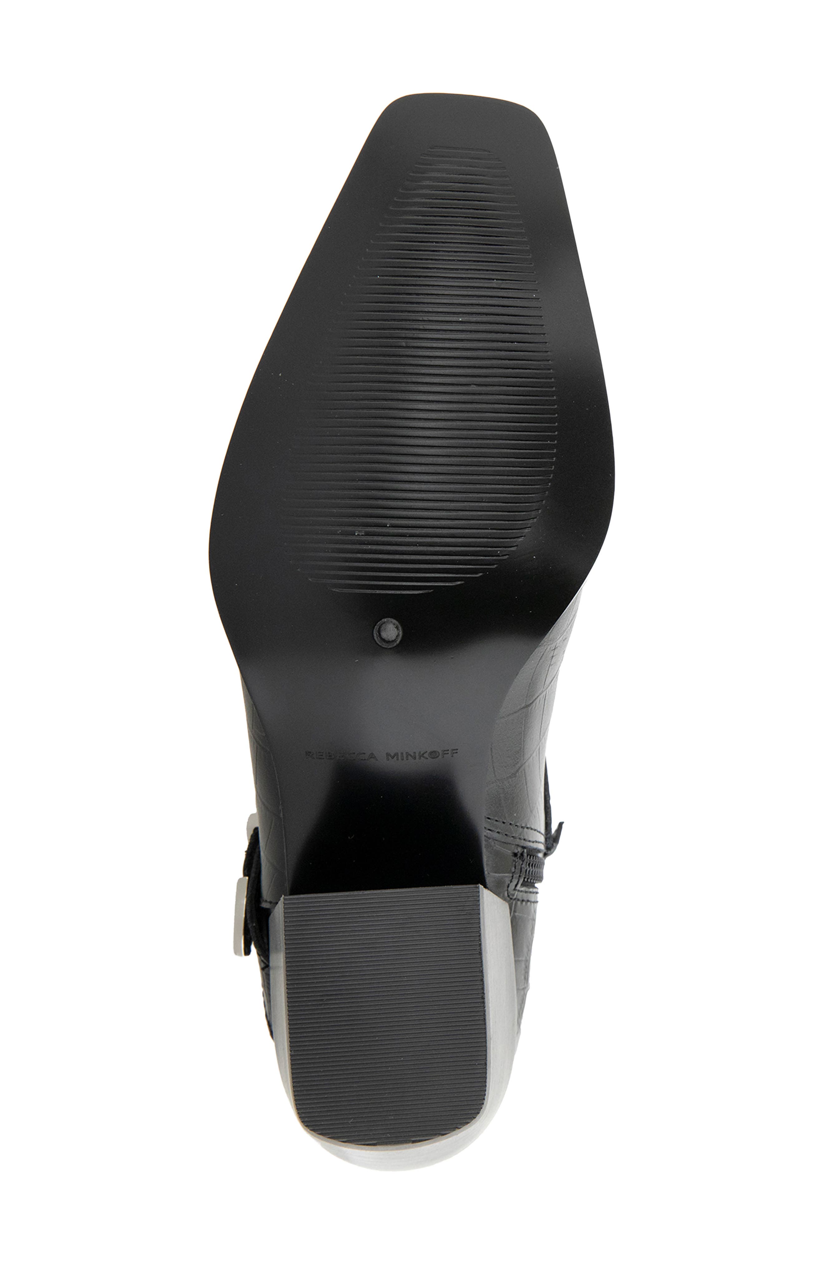Rebecca Minkoff Maddy Croc Embossed Leather Boot (Women) | Nordstrom