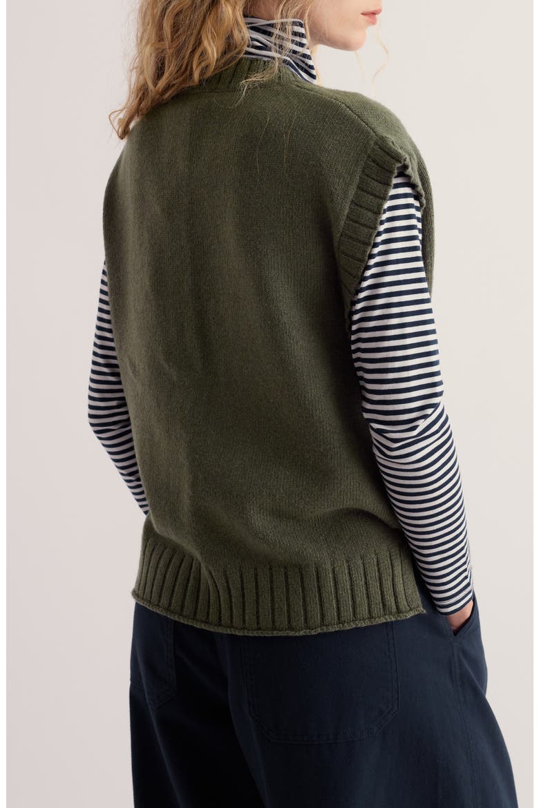 Fistral Sweater Vest, Alternate, color, NORI
