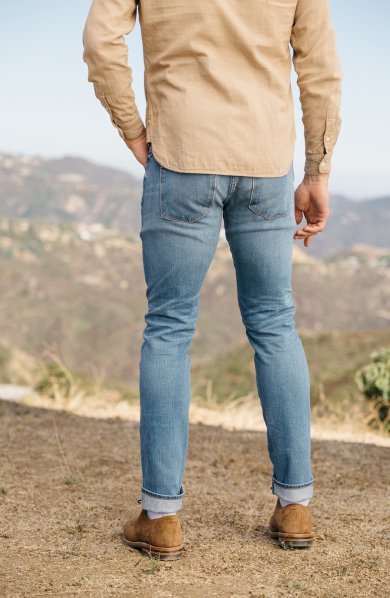 HIROSHI KATO The Pen Slim Fit 10.5-Ounce Stretch Selvedge Jeans, Alternate, color, 