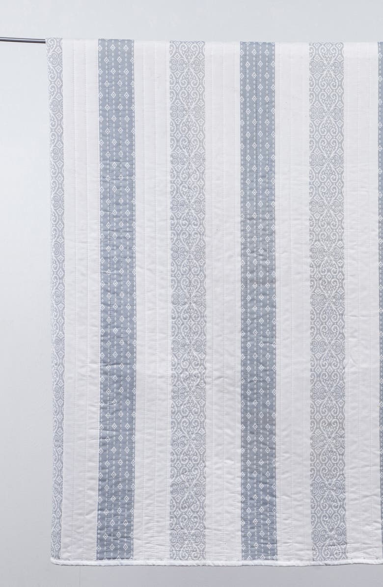 Woven & Weft Patchwork 3-Piece Quilt Set, Alternate, color, Rustic Landscape Grey