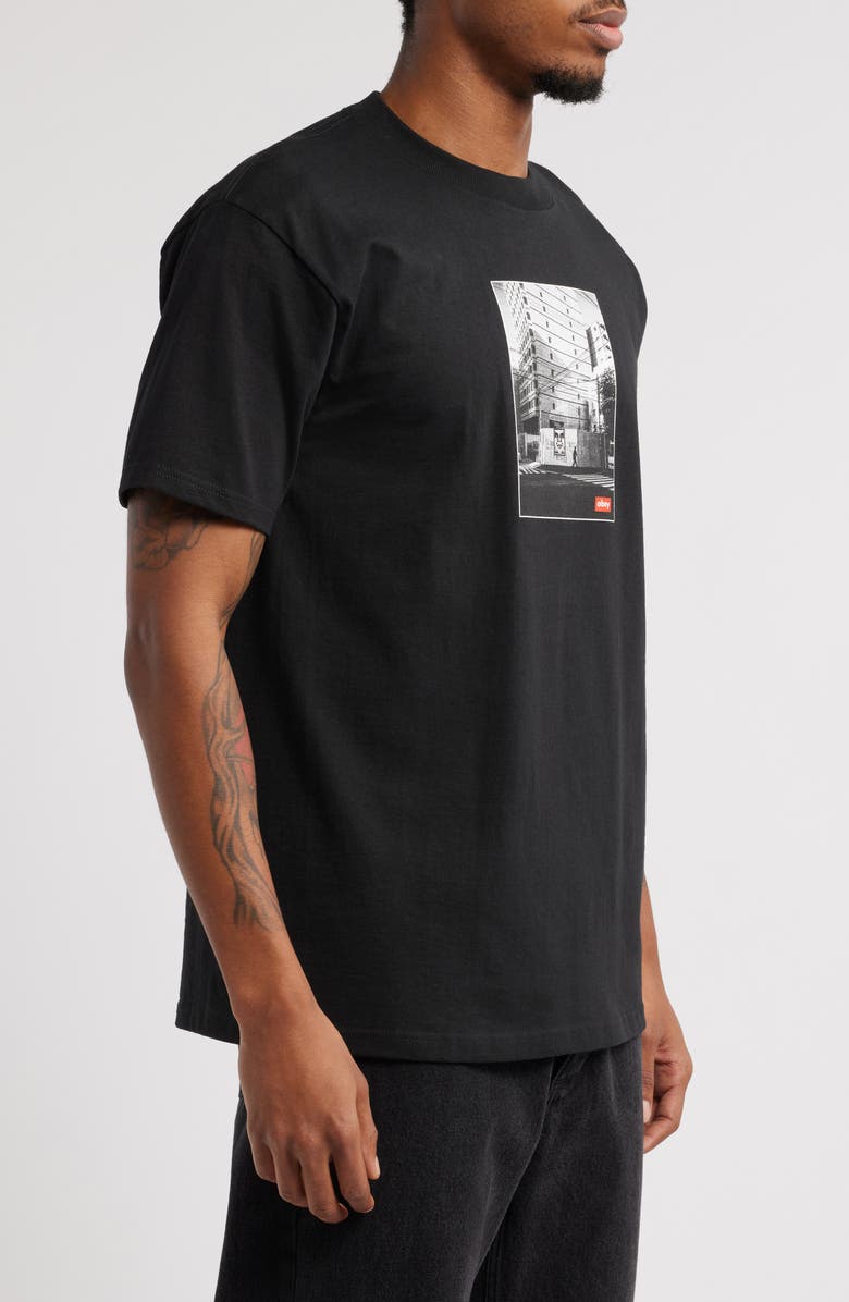Obey Osaka Photo Cotton Graphic T-Shirt, Alternate, color, 