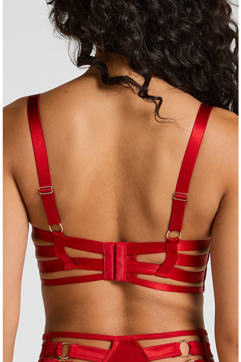 Noeki Underwire Longline Bralette, Alternate, color, CHILI PEPPER