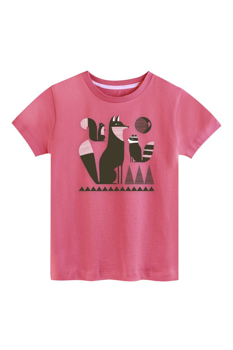 Organic Cotton Girls Graphic T-Shirt, Main, color, Fure-ever Rosy