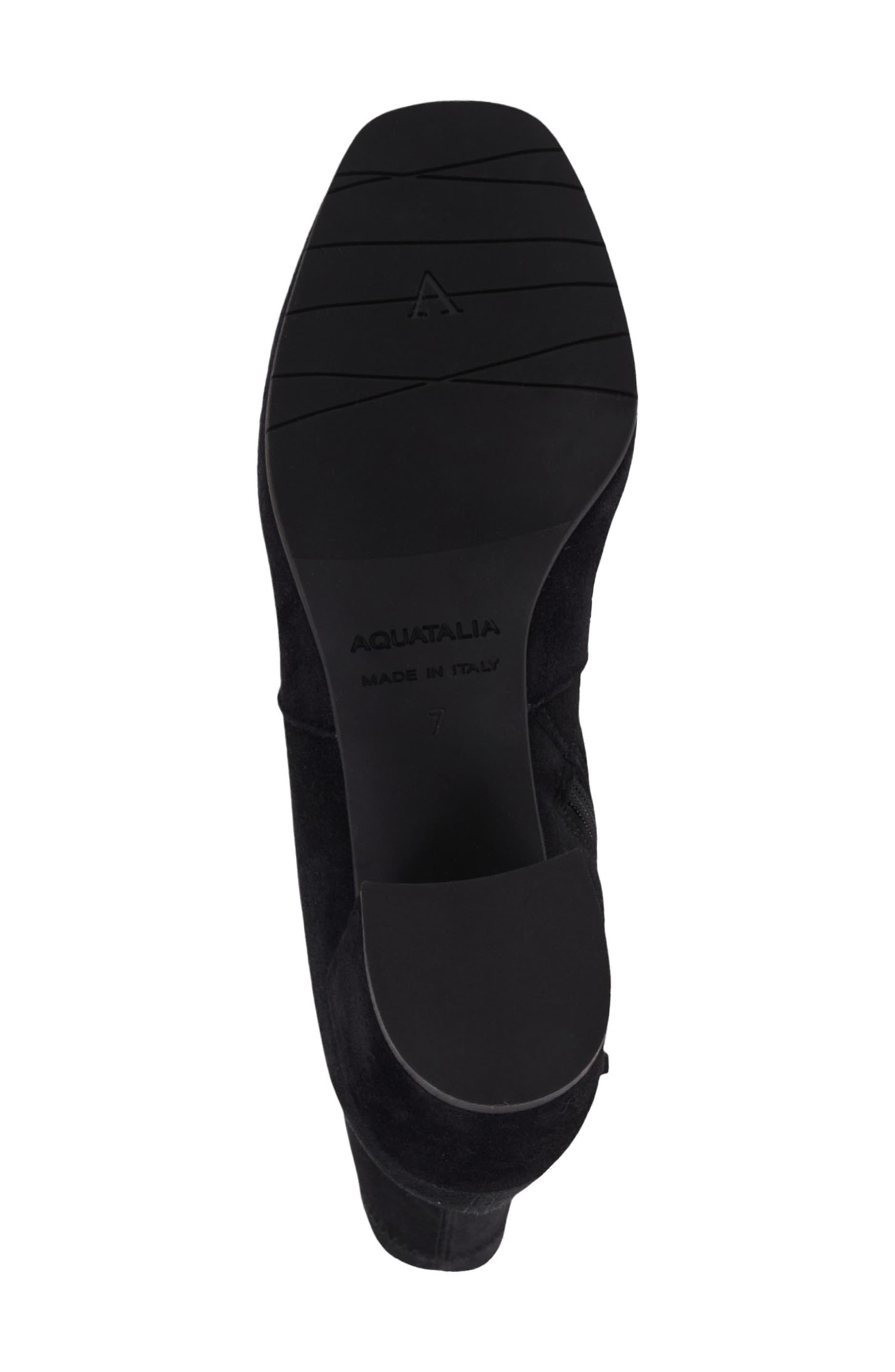 Aquatalia Demetra Weatherproof Bootie, Alternate, color, Black Suede