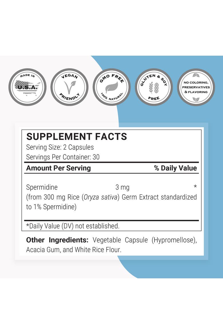 Spermidine 3mg per Day, Alternate, color, None