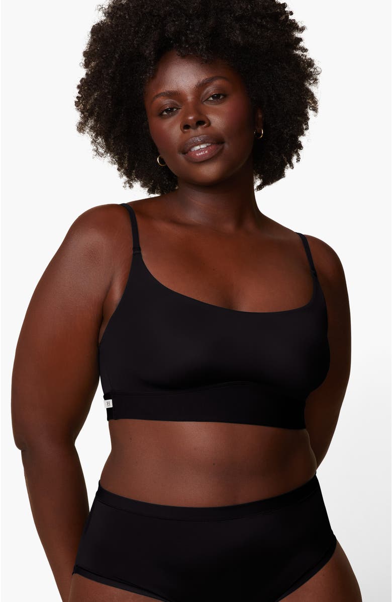 Harper Wilde Bliss Scoop Bralette, Alternate, color, Black
