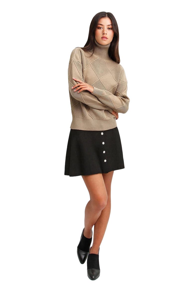 The Academy Turtleneck Jumper, Main, color, Oat