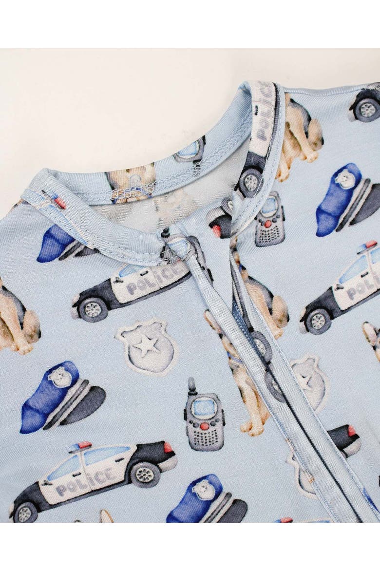 baby pajamas romper, Alternate, color, Baby Blue