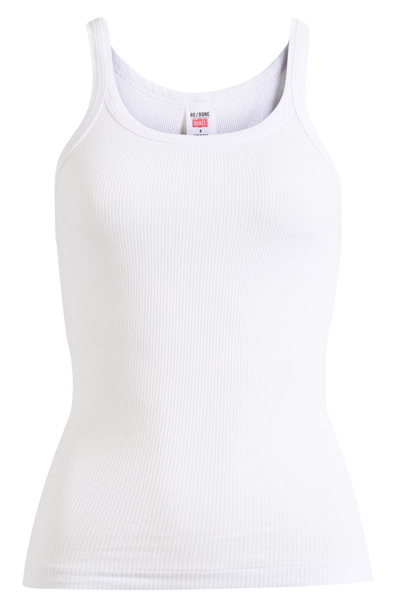 Re/Done Ribbed Tank Top, Alternate, color,