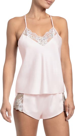 Lacey Stretch Satin Short Pajamas