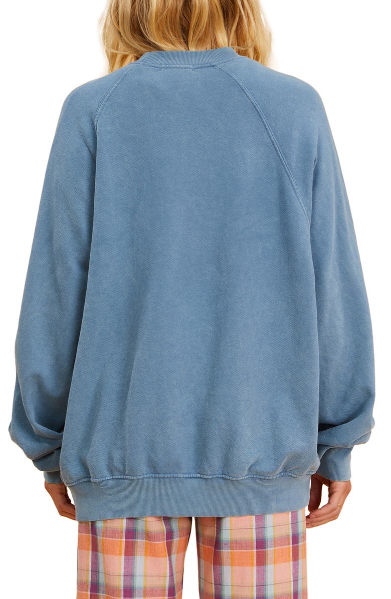 Billabong x The Salty Blonde Coastal Organic Cotton Sweatshirt, Alternate, color, 