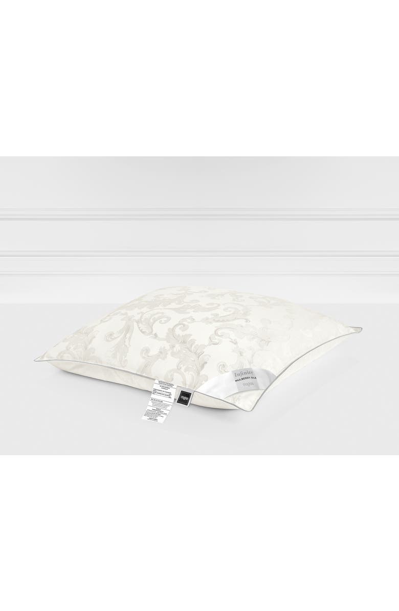 Togas Infinity Mulberry silk pillow, Main, color, White