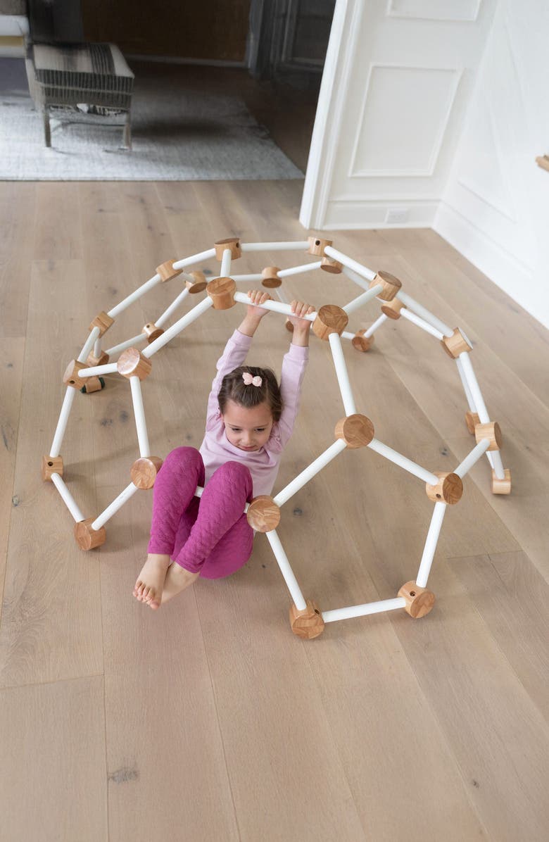 Little Partners Indoor Climbing Gym, Alternate, color, Soft White With Natural