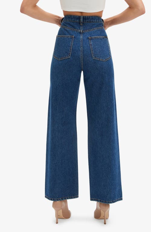 Bardot Cindy High Waist Wide Leg Jeans In Indigo