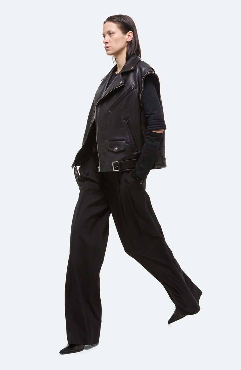 Helmut Lang Astro Crew Silky Long Sleeve T-Shirt, Alternate, color, Black