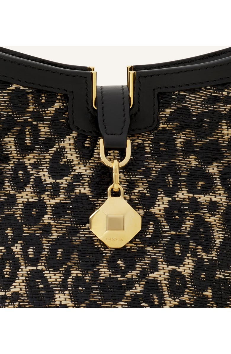 Lanvin Catch By Lanvin Small Raffia Bucket Bag, Alternate, color,