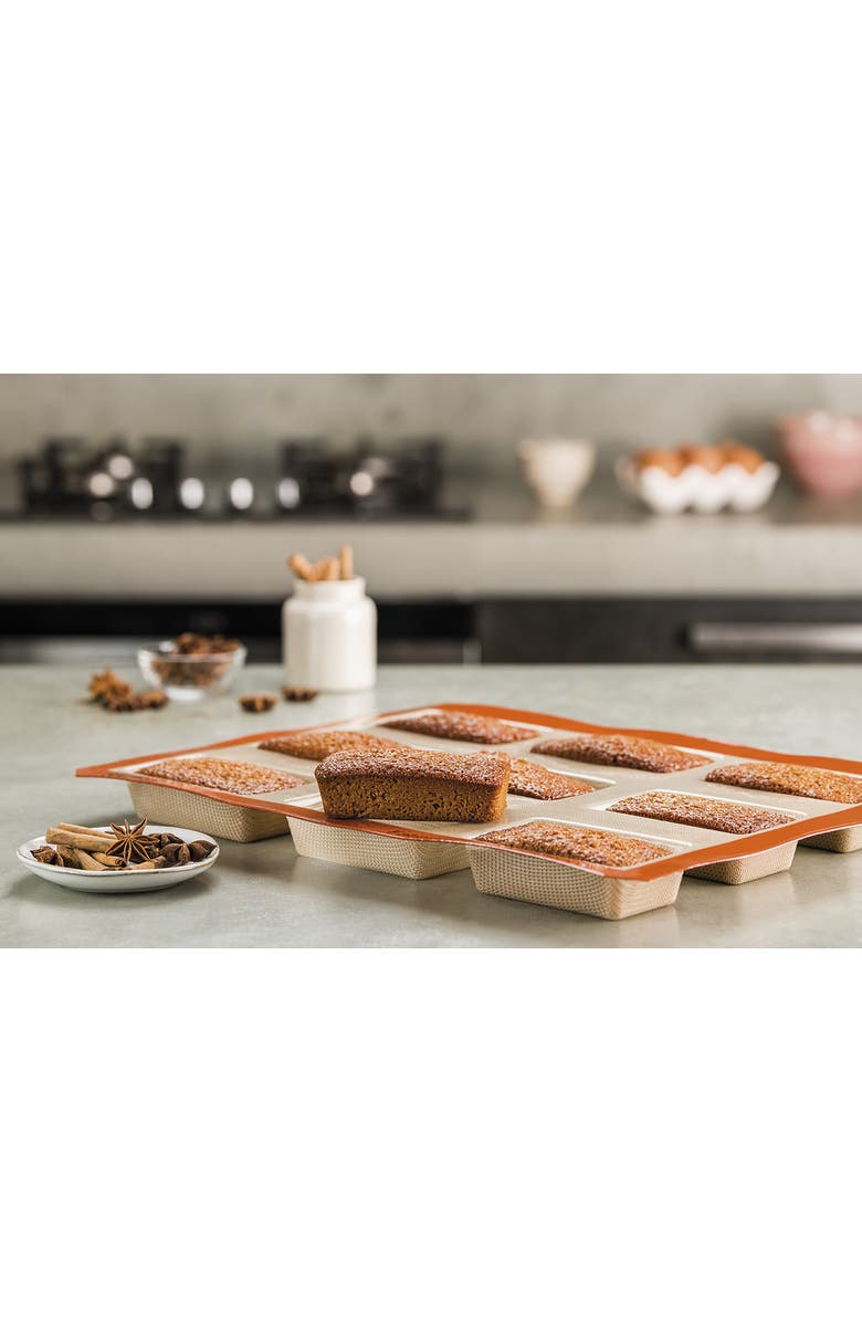 Silpat Perfect Non-Stick Mini Loaf Mold, Alternate, color, Orange