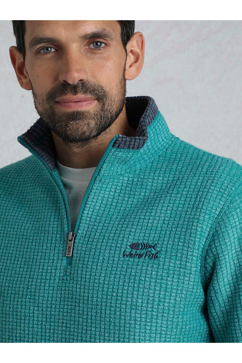 Newark 1/4 Zip Grid Fleece, Alternate, color, Viridis