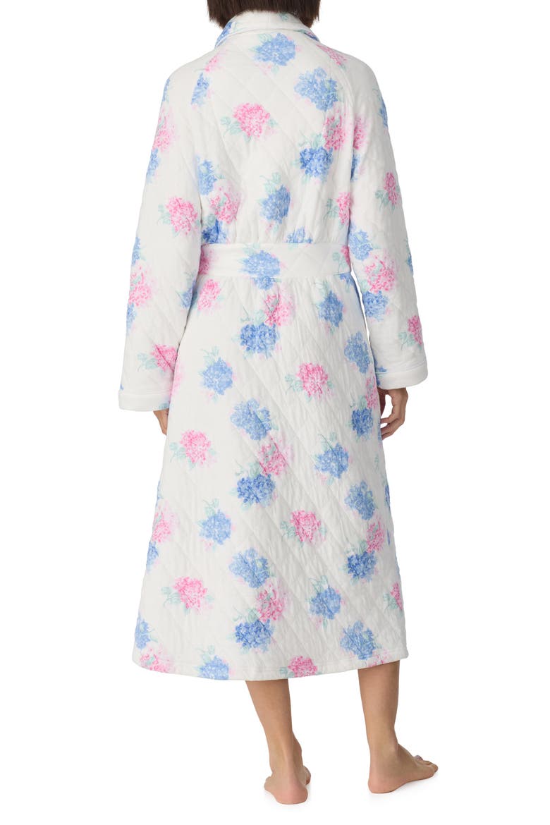 Ballet Quilted Wrap Robe, Alternate, color, WHITE/ FLORAL