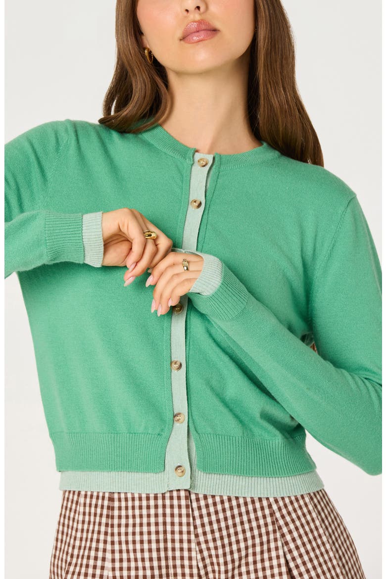 Clovis Cardigan, Alternate, color, GREEN COLOR BLOCK