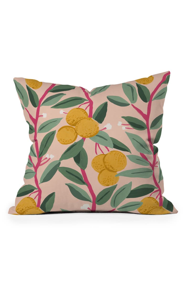 Deny Designs Arancia Throw Pillow, Main, color, Pink