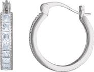 FUZION CREATIONS Cubic Zirconia Hoop Earrings