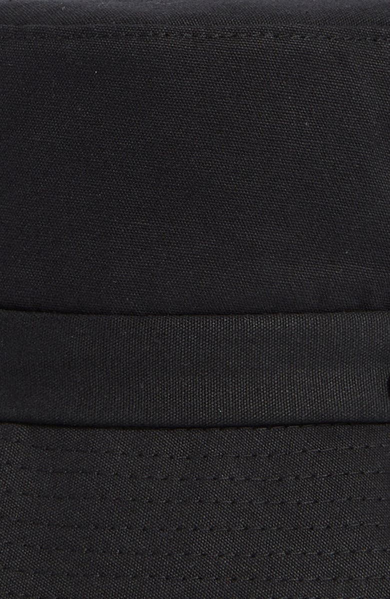 Vince Adjustable Tie Cotton Canvas Bucket Hat, Alternate, color, Black