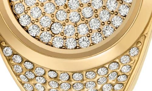 Fossil Women's Watch Ring Three-hand Gold-tone Stainless Steel Watch, 15mm In Gold