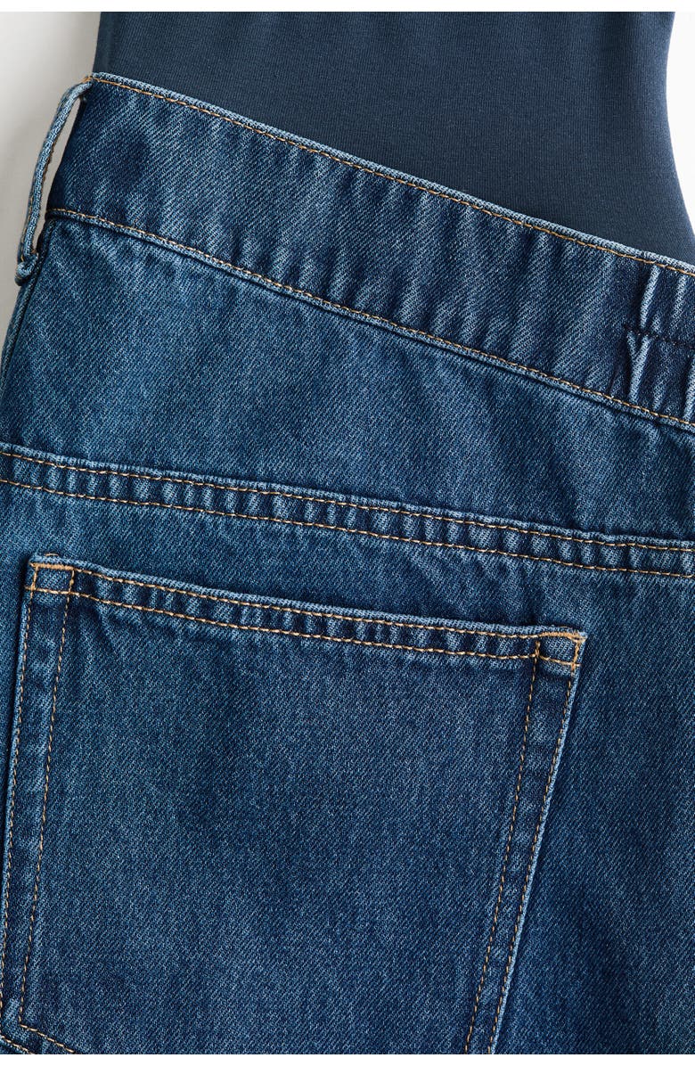 H&M Mama Denim Bermuda Shorts, Alternate, color, Dark Denim Blue