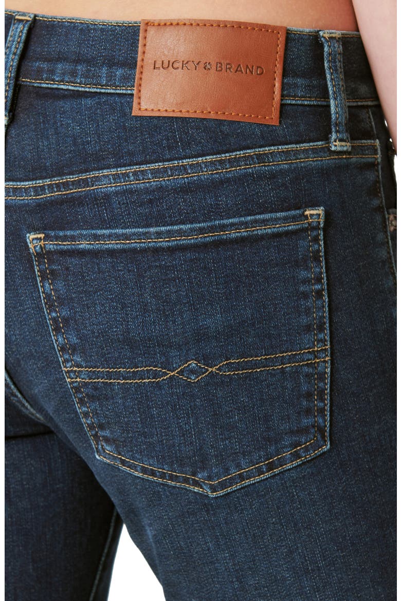 Sweet Straight Raw Hem Mid Rise Crop Straight Leg Jeans, Alternate, color, LOFI CT