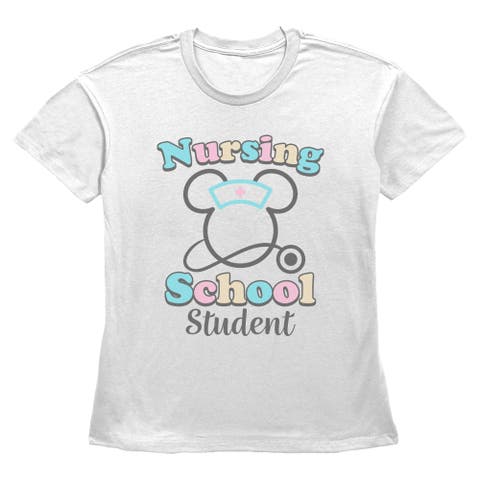 Women's Nursing School Student Short Sleeve Straight Fit T-Shirt