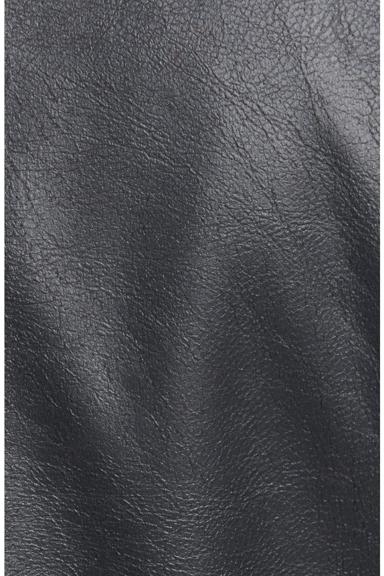 Inside Job Faux Leather Jacket, Alternate, color, BLK VGN LEATHER