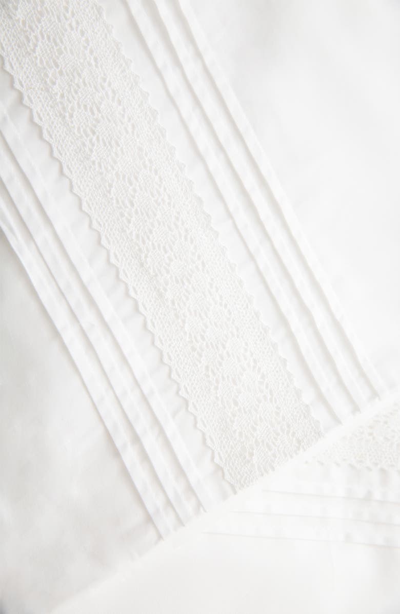 MELANGE HOME Emma Embroidered Cotton Duvet Set, Alternate, color, White