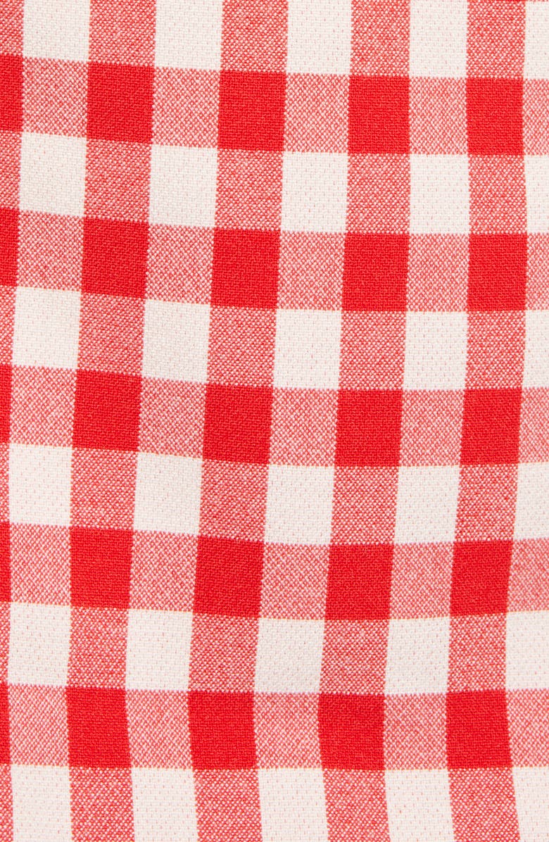English Factory Contrast Gingham Miniskirt, Alternate, color,