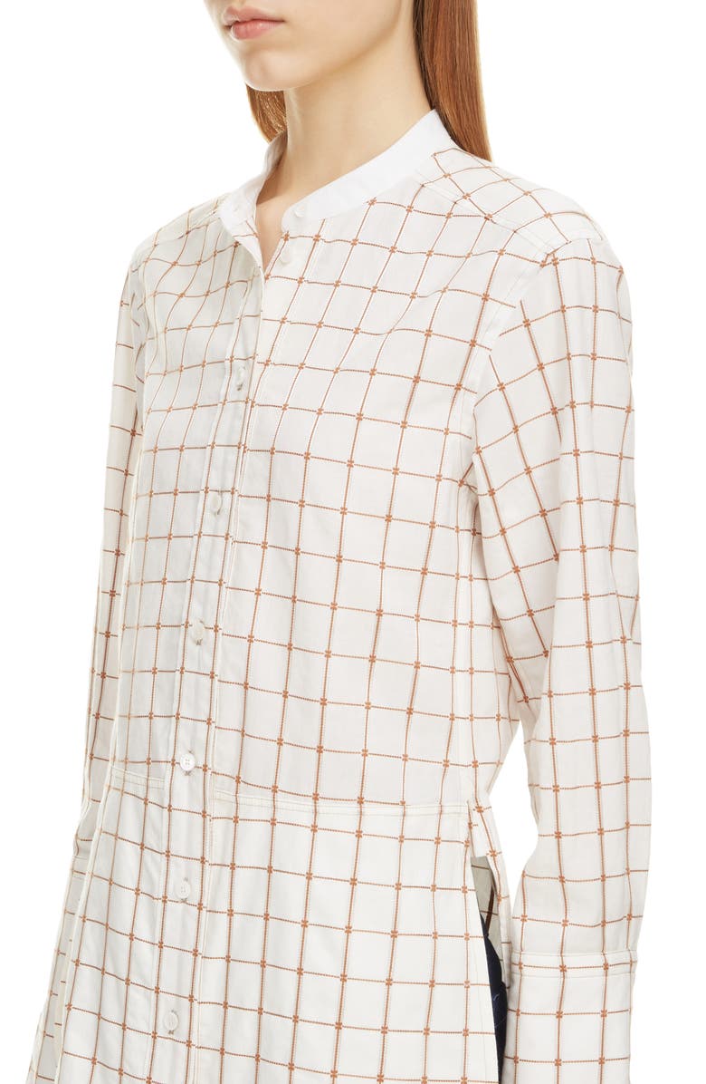 Chloé Check Jacquard Shirt, Alternate, color,