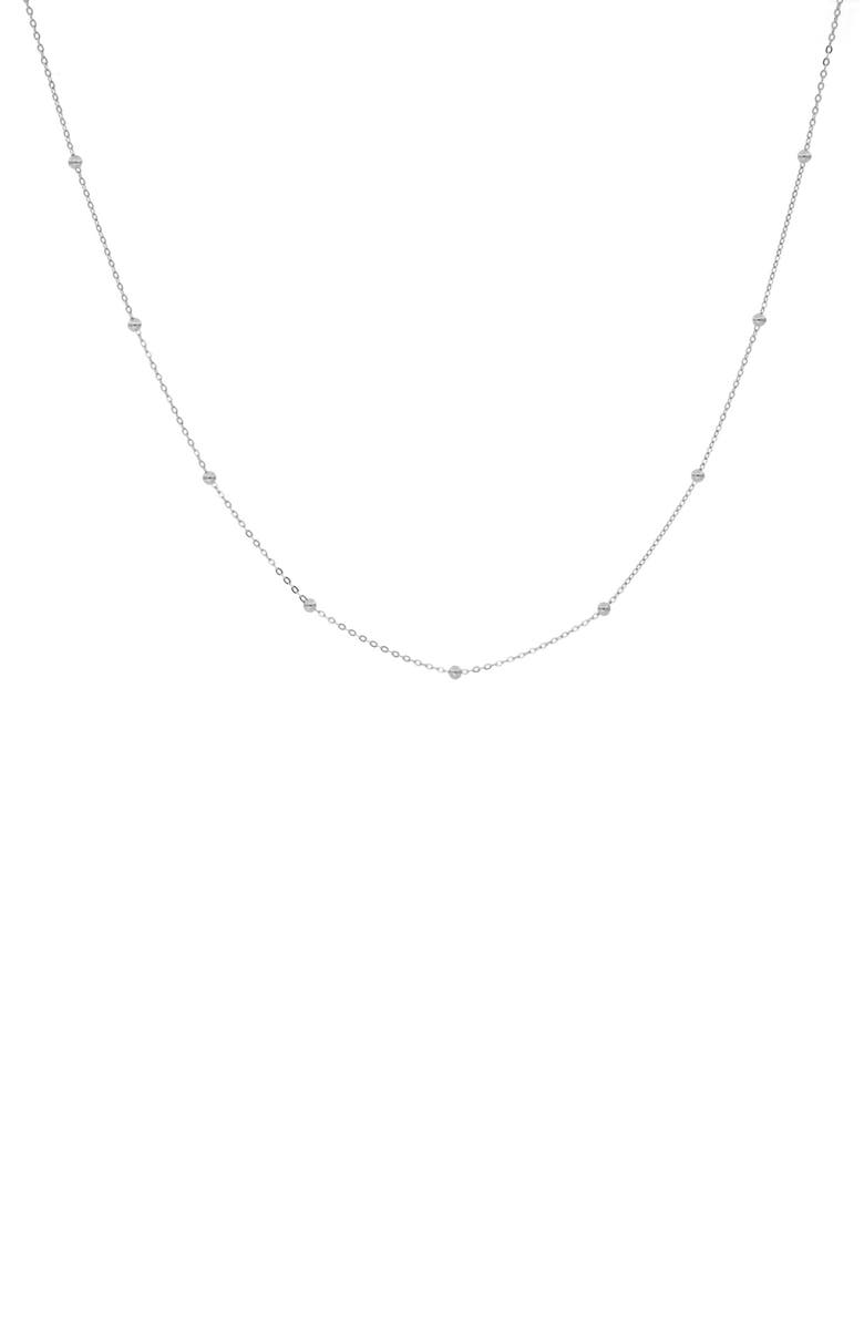 Bony Levy 14K Gold Ball Bead Chain Necklace, Main, color, 14K White Gold