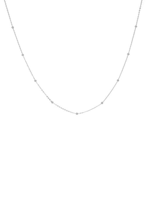 Bony Levy 14K Gold Ball Bead Chain Necklace in 14K White Gold  product
