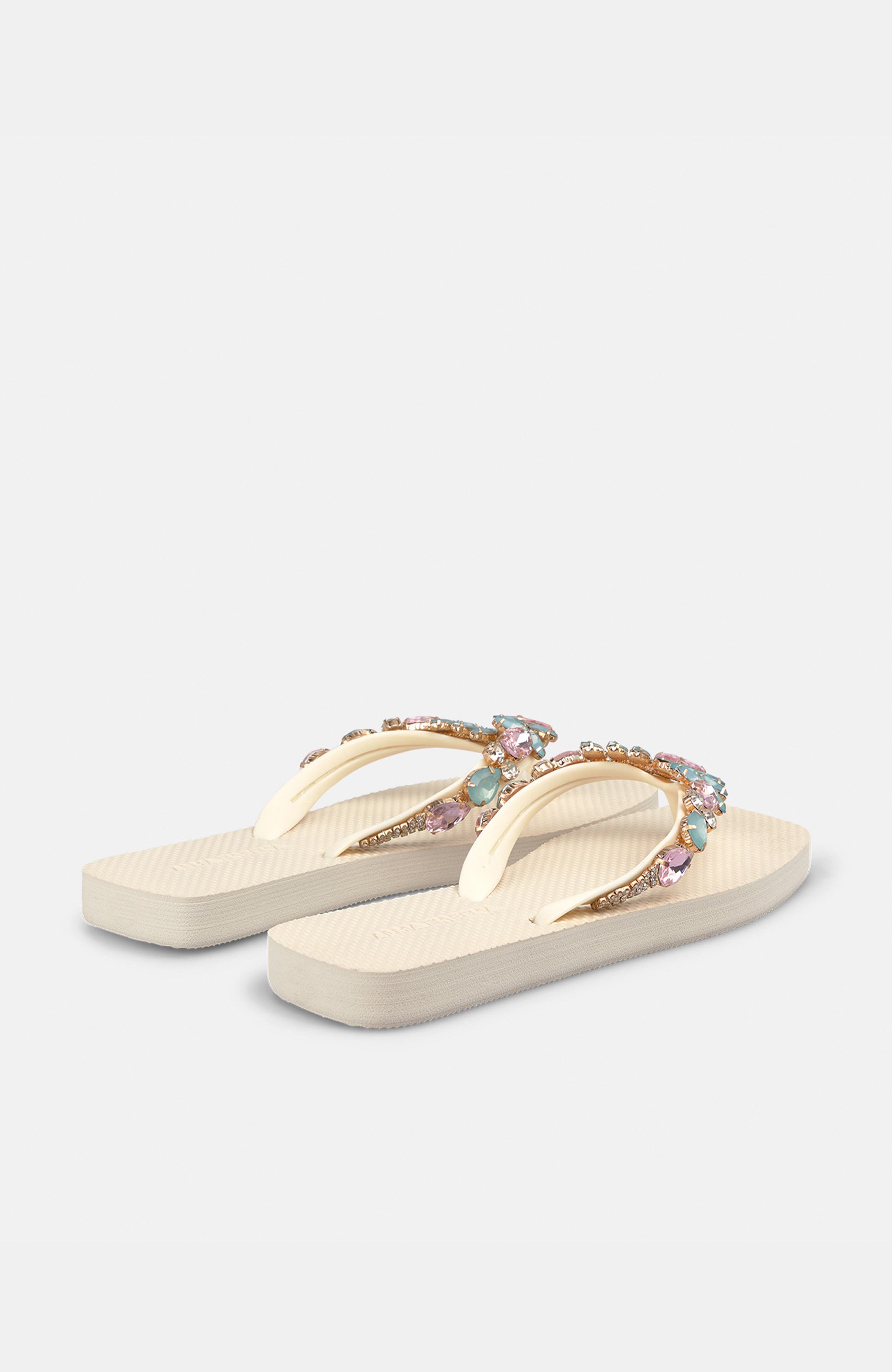 T-Cut Swim Sandal Rhinestones, Alternate, color, Summer White