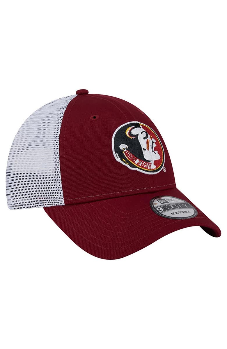New Era Men's New Era Garnet Florida State Seminoles Trucker 9FORTY Adjustable Hat, Alternate, color, 