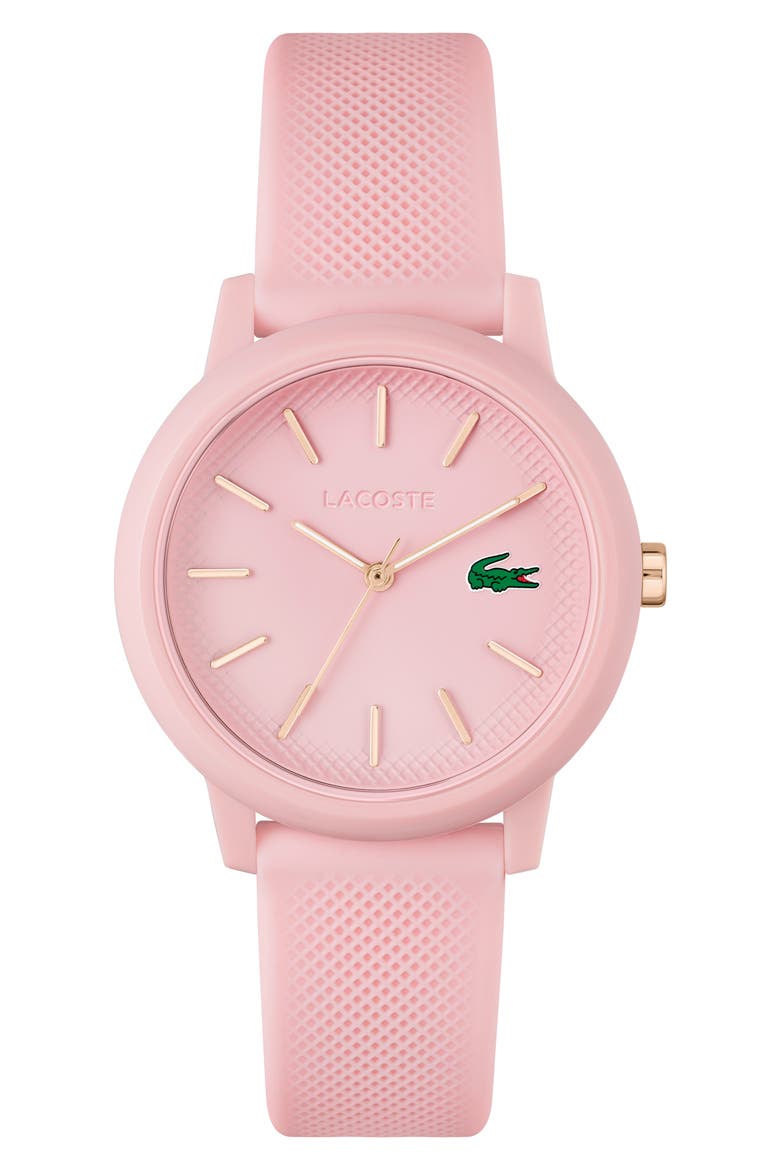 12.12 Silicone Strap Watch, 36mm, Main, color, PINK