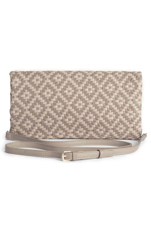 Sole Society Lisbeth Weave Foldover Clutch
