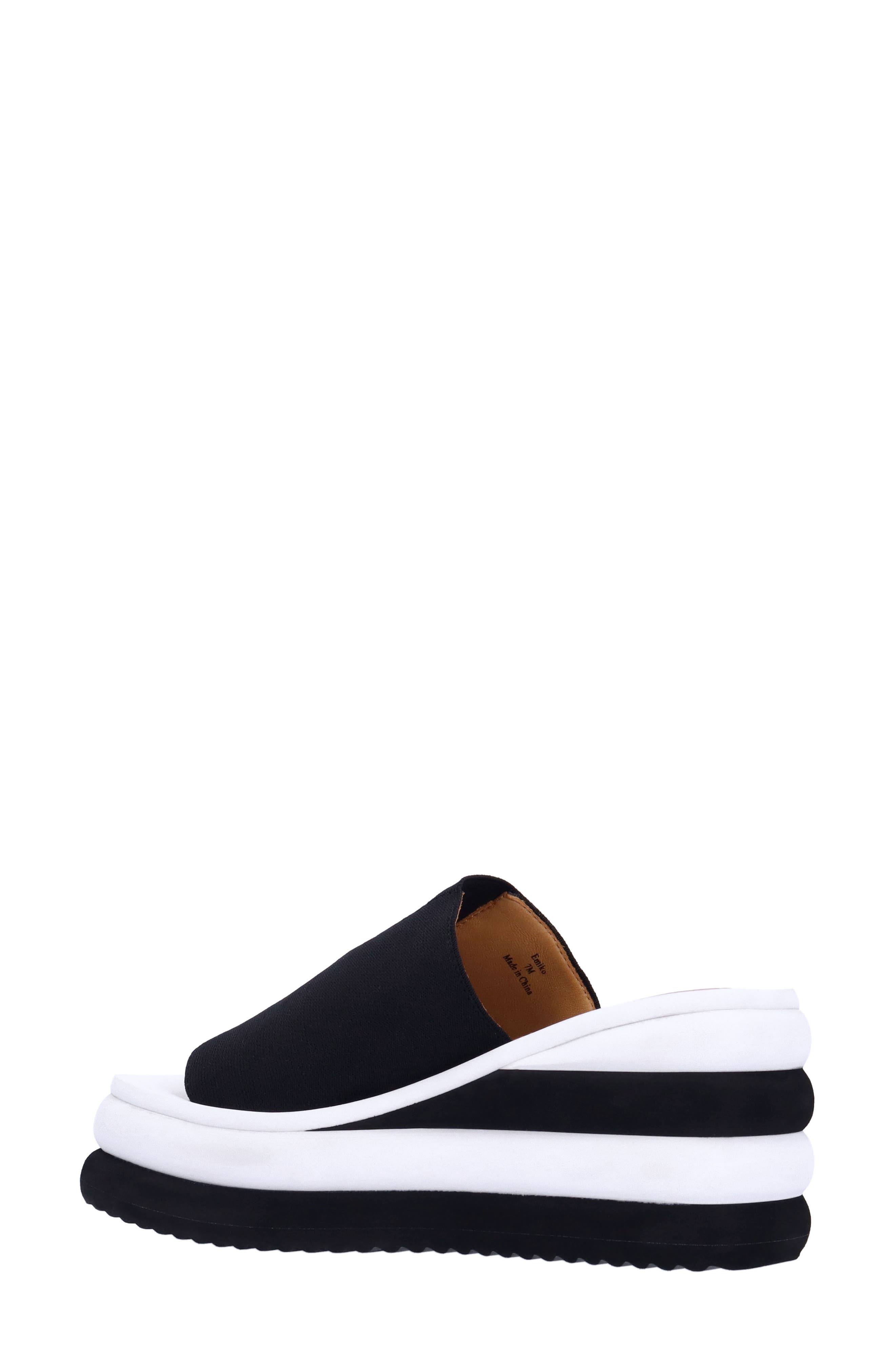 L'Amour des Pieds Emiko Platform Sandal, Alternate, color, Black