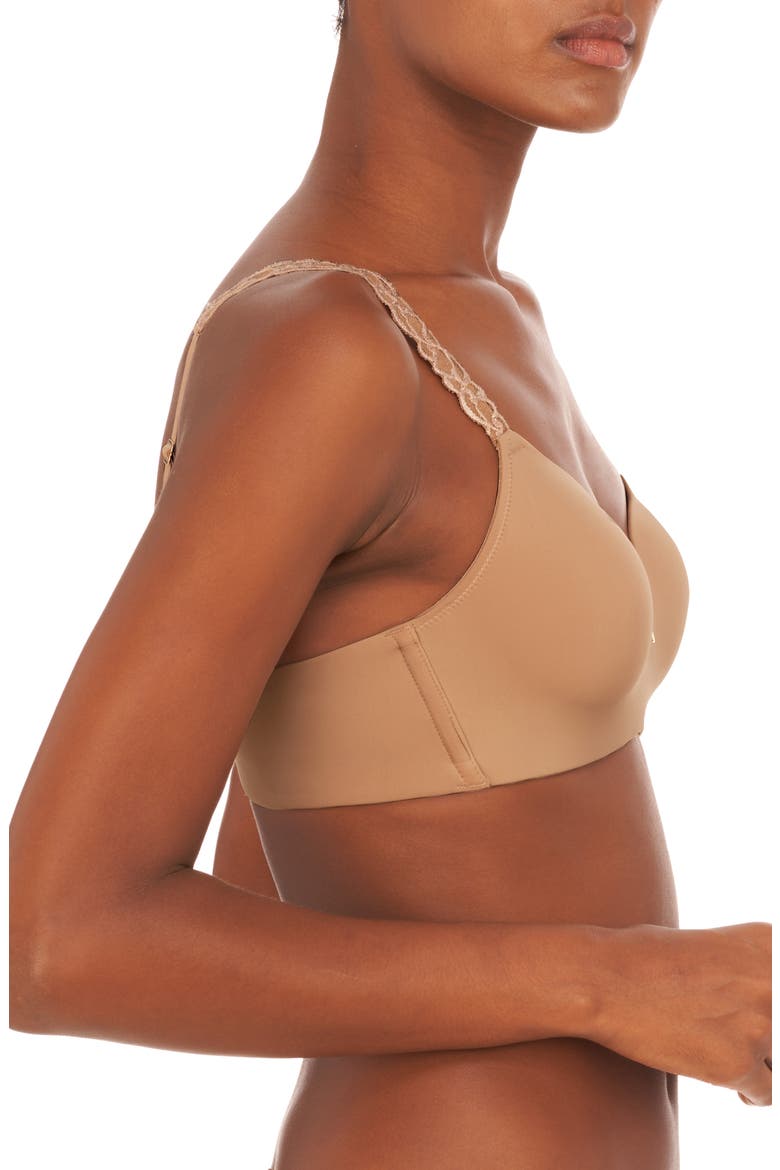 Pure Luxe Wireless Contour Bra, Alternate, color, CAFE