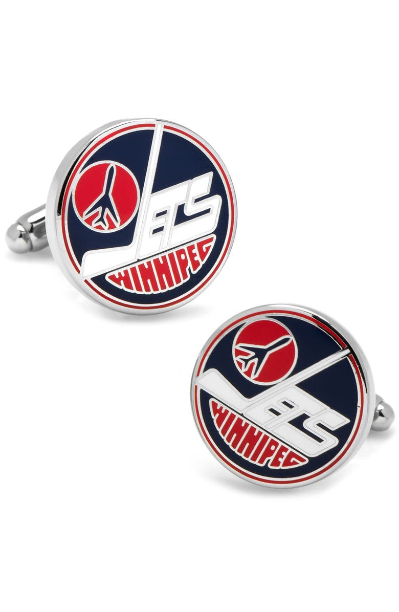 Cufflinks, Inc. NHL Vintage Winnipeg Jets Cuff Links, Main, color,