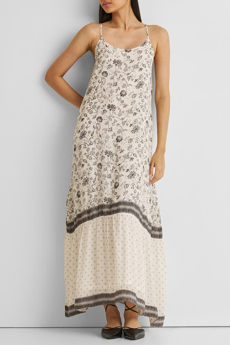 Flowy Maxi Dress, Alternate, color, Off-White Floral